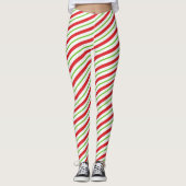 WeihnachtsLeggings/Weihnachtsstreifen Leggings (Vorderseite)