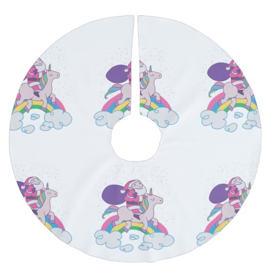 Weihnachtslehre Polyester Weihnachtsbaumdecke (Vorderseite)