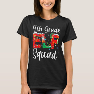 Weihnachtslehrer 4. Klasse Elf Squad Matching Gro T-Shirt