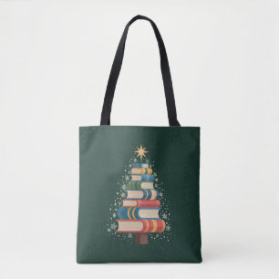 Weihnachtslehrer Bücher Baum Xmas Leseferien Tasche