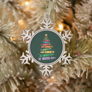 Weihnachtslehrer Buntstift Baum Süße Xmas Lichter  Schneeflocken Zinn-Ornament
