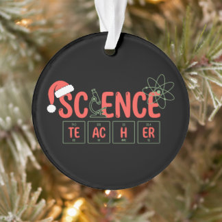 Weihnachtslehrer Chemie Periodensystem Atom Weihna Ornament