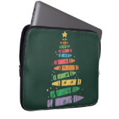 Weihnachtslehrer Crayon Tree Niedliche Weihnachtsb Laptopschutzhülle (Vorne Rechts)