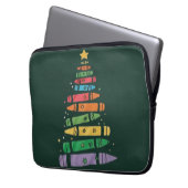 Weihnachtslehrer Crayon Tree Niedliche Weihnachtsb Laptopschutzhülle (Vorderseite Links)