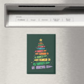 Weihnachtslehrer Crayon Tree Niedliche Weihnachtsb Magnet (In Situ (Geschirrspüler))