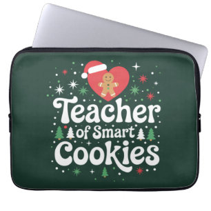 Weihnachtslehrer der intelligenten Cookies  Laptopschutzhülle