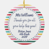 Weihnachtslehrer Kaffee lehren sanitize covid19 Keramik Ornament (Hinten)