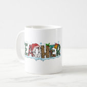 Weihnachtslehrer Kaffeetasse (Vorderseite Links)