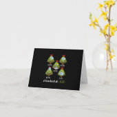 Weihnachtslehrer Leben 2020 Tree Wearing Maske Ges Karte (Gelbe Blume)