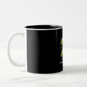 Weihnachtslehrer Leben 2020 Tree Wearing Maske Ges Zweifarbige Tasse (Links)