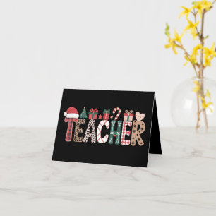 Weihnachtslehrer Lebens Lehre Liebe Inspirierend  Karte