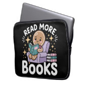 Weihnachtslehrer Lesen Sie mehr Bücher Funny Laptopschutzhülle (Vorderseite Links)