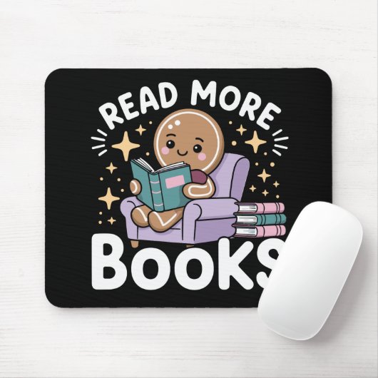 Weihnachtslehrer Lesen Sie mehr Bücher Funny Mousepad (Mit Mouse)