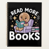Weihnachtslehrer Lesen Sie mehr Bücher Funny Planer (Vorderseite)