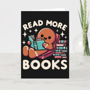 Weihnachtslehrer Lesen Sie mehr Bücher Spaß für Fr Karte