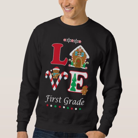 Weihnachtslehrer Lov Sweatshirt (Vorderseite)