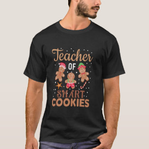 Weihnachtslehrer Niedlich Gingerbret Cookies T-Shirt