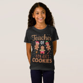 Weihnachtslehrer Niedlich Gingerbret Cookies T-Shirt (Vorne ganz)