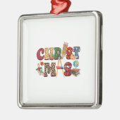 Weihnachtslehrer Ornament Aus Metall (Links)