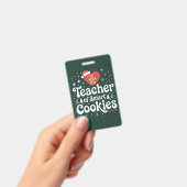 Weihnachtslehrer über intelligente Cookies Ausweis (Handheld)