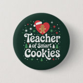Weihnachtslehrer über intelligente Cookies Button (Vorderseite)
