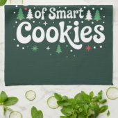 Weihnachtslehrer über intelligente Cookies Geschirrtuch (Gefaltet)