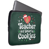Weihnachtslehrer über intelligente Cookies Laptopschutzhülle (Vorne Rechts)