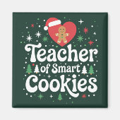 Weihnachtslehrer über intelligente Cookies Magnet (Vorne)