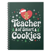 Weihnachtslehrer über intelligente Cookies Notizblock (Vorderseite)
