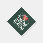 Weihnachtslehrer über intelligente Cookies Serviette (Ecke)
