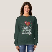 Weihnachtslehrer über intelligente Cookies Sweatshirt (Vorne ganz)
