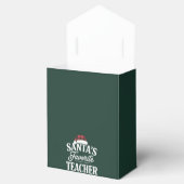 Weihnachtslehrer unterrichten Schüler Geschenkschachtel (Geöffnet)