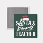Weihnachtslehrer unterrichten Schüler Magnet (Vorderseite/Rückseite)