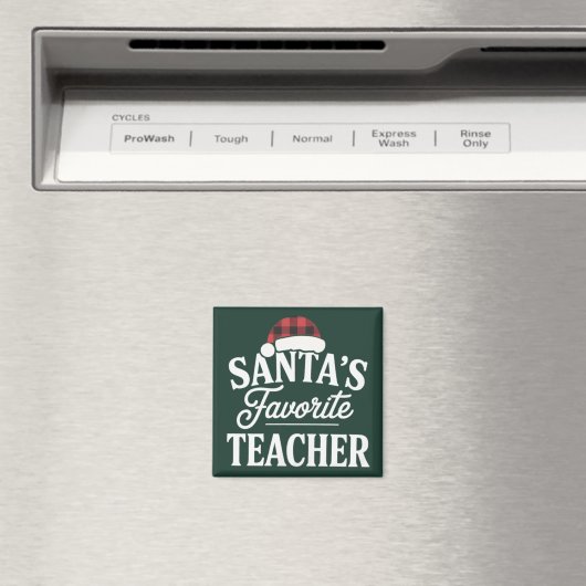 Weihnachtslehrer unterrichten Schüler Magnet (In Situ (Geschirrspüler))