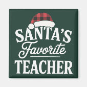 Weihnachtslehrer unterrichten Schüler Magnet (Vorne)