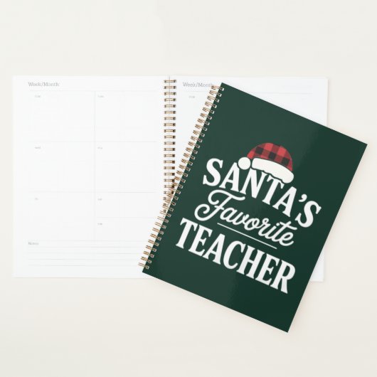 Weihnachtslehrer unterrichten Schüler Planer (Anzeige)