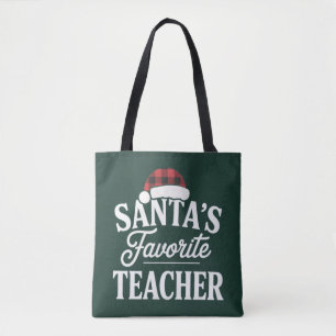 Weihnachtslehrer unterrichten Schüler Tasche
