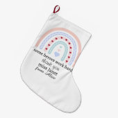 Weihnachtslehrer Vielen Dank für Ihr personalisier Großer Weihnachtsstrumpf (Vorderansicht (hängend))