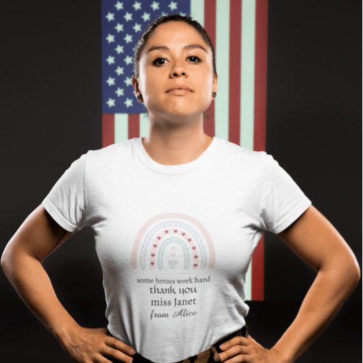 Weihnachtslehrer Vielen Dank für Ihr personalisier Tri-Blend Shirt