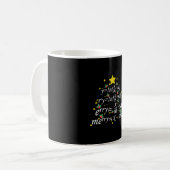 Weihnachtslehrer - Weihnachts-Mathematiklehrerbaum Kaffeetasse (Vorderseite Links)