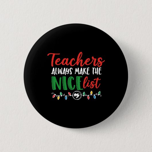 Weihnachtslehrer, Weihnachtsliste Button (Vorderseite)