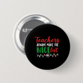 Weihnachtslehrer, Weihnachtsliste Button (Vorne & Hinten)