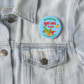 Weihnachtslehrer Wertschätzung Kinder Dinosaurier  Button (Beispiel)