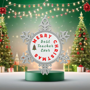 Weihnachtslehrer-Würdigungszitat-Typografie Button