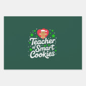 WeihnachtslehrerIn für intelligente Cookies Geschenkpapier Set (Vorderseite)