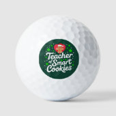 WeihnachtslehrerIn für intelligente Cookies Golfball (Vorderseite)