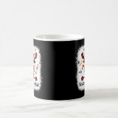 Weihnachtslehrerin Squad Reindeer gebleicht Funny  Kaffeetasse (Mittel)