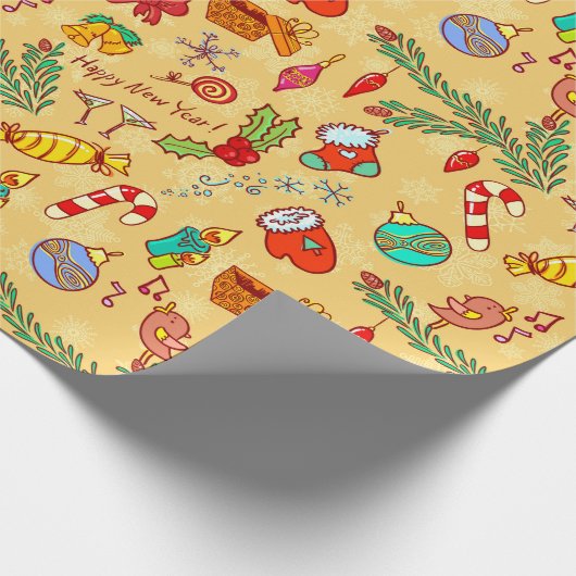 Weihnachtsleidenschaft Geschenkpapier (Ecke)