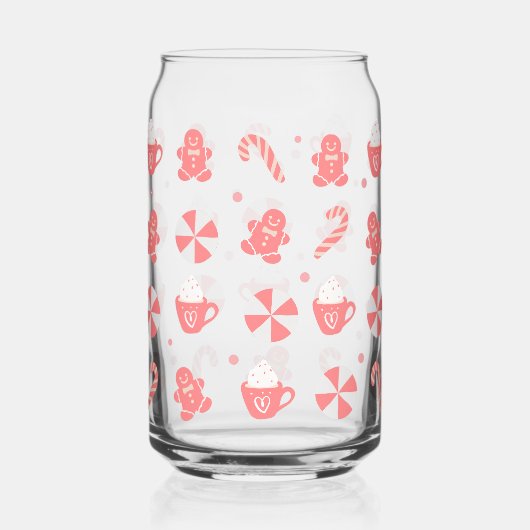 Weihnachtsleinen, Kaffeekuchen und Lebkuchen Dosenglas (Rückseite)