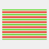 Weihnachtsleinen rot, weiß, grün gefärbt geschenkpapier set (Vorderseite)